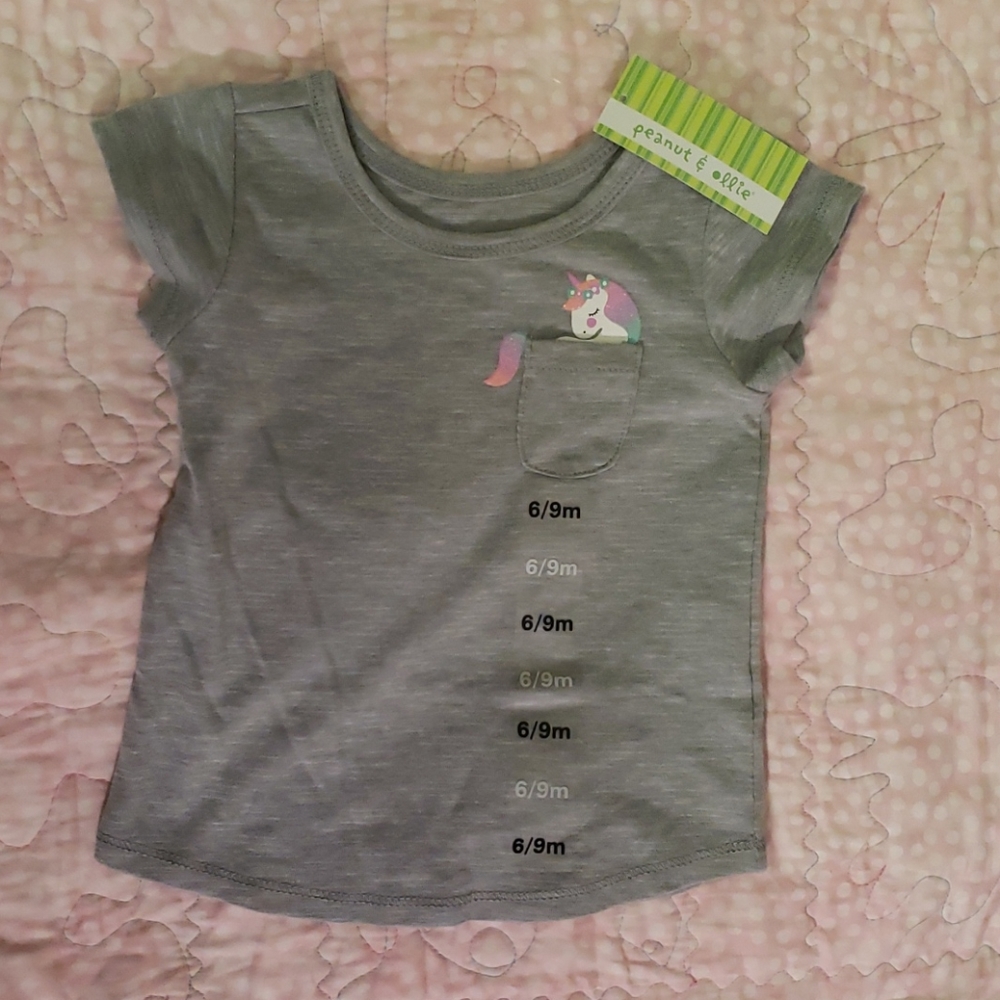 Peanut & Ollie unicorn pocket tee